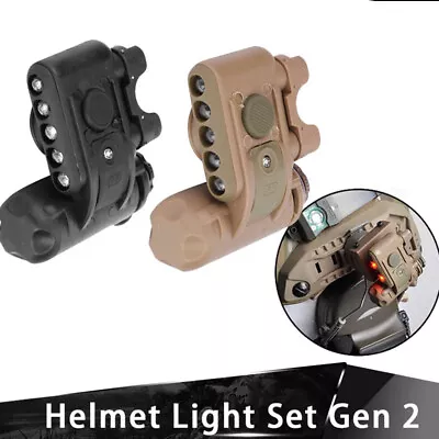 Tactical GEN 2 HELMET LIGHT IR Led Headwear Gear Lamp  Flashlight For MICH FAST • £23.99