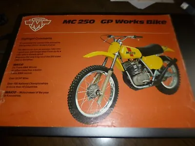 OEM Original Maico GP 250 Works Bike Brochure 250 400 450 Not A Copy • $28