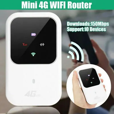 Wireless Unlocked LTE 4G Mobile Portable WiFi Router SIM Card MIFI Modem Hotspot • $37.81