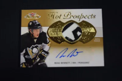 Beau Bennett 2013-14 Fleer Showcase #179 Hot Prospects Patch Auto /375 MRE47 • $6.75