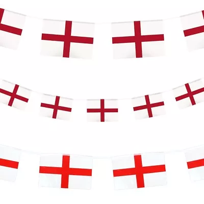 LONG ENGLAND BUNTING Fabric/Plastic Weatherproof Outdoor Pub Home Garden Decor • £4