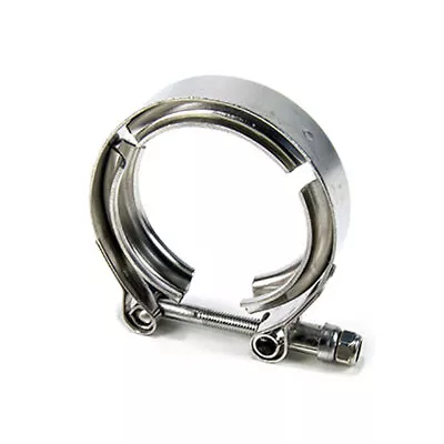 $13.99 • Buy Universal 2.5  Inch Stainless Steel V-Band Turbo Downpipe Exhaust Clamp Vband