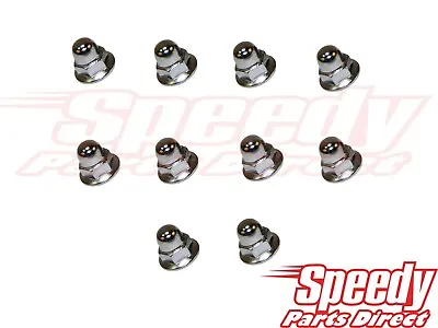 For Volvo 10 Pack  License Plate Mounting Nut Chrome Acorn Metric 6mm • $8.97