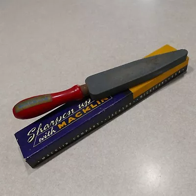 Vintage Sharpen Up With Macklin Sharpening Stone No.69 Macklin Jackson Michigan • $14.50