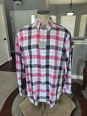 Thomas Dean Mens Dress Shirt Size XL New With Tags  • $23.11