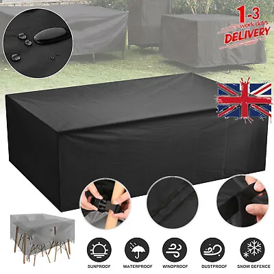 £4.99 • Buy Garden Patio Furniture Cover Waterproof For Outdoor Rattan Table Cube Heavy Duty