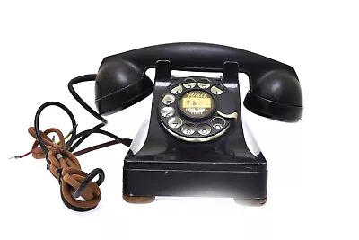 Vintage 1940's Western Electric Company 302 Black Telephone Metal Body • $99.99