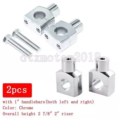 $34.46 • Buy 1  Motorcycle Handlebar Risers For Yamaha Raider Royal Road V Star 650 1100 1300
