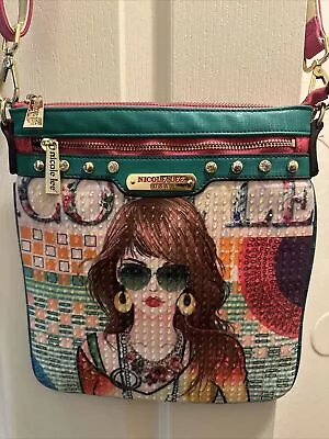 Nicole Lee Crossbody Purse Bag Bling Studded Sequins EUC • $9.99