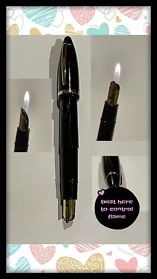 Classic Fountain Pen Retro Style Novelty Lighter Refillable With Butane Gas Gif • $29.95