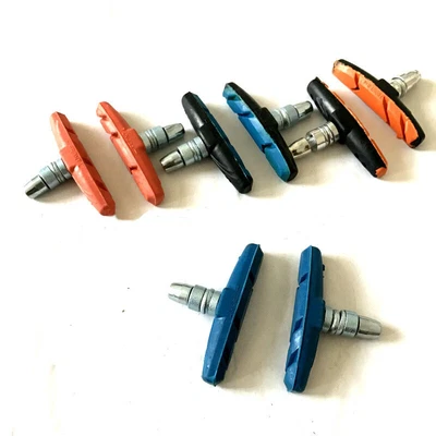 $9.66 • Buy Bike Colorful V Brake Pads With Hex Nuts And Spacers Bicycle V Brake Blocks Set