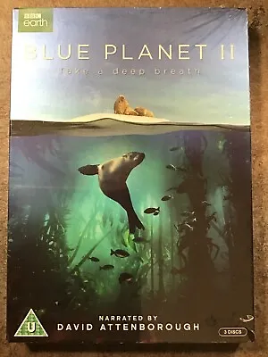 Blue Planet II DVD (2017) David Attenborough Cert U 3 Discs ***NEW*** • £4.49