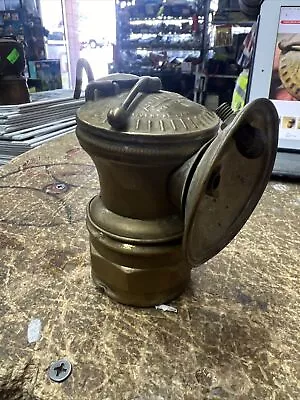 Vintage Antique Rare Auto Lite Carbide Brass Coal Miner’s Lamp USA • $36.96