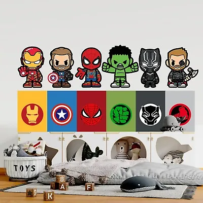 Avengers Logo Superhero Age Of Ultron Boys Room Decoration Wall Decal Sticker • $81.28