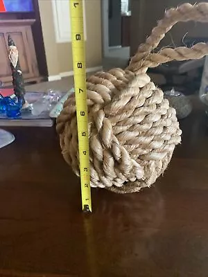 6-7” Monkey Fist Knot Ball Door Stop W...hanger • $65