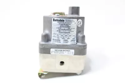 Barksdale DPD1T-H18SS Vacuum/pressure Switch 0.8-30in-hg 0.4-018psi 480v-ac • $185.88