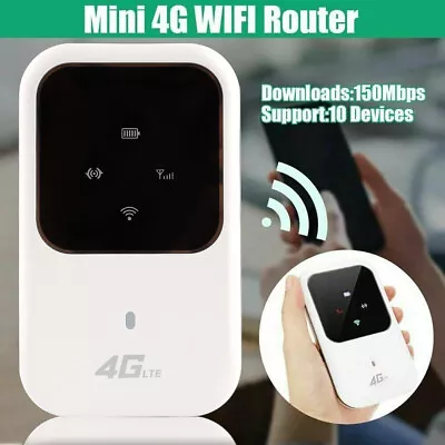 Portable Unlocked 4G LTE Wireless WiFi Router Mobile Broadband MIFI Hotspot New! • $13.85