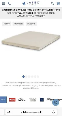 Organic Latex Mattress Topper SUPER KING • £280