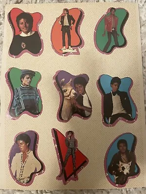 1984 Vintage Michael Jackson Stickers - Used - King Of Pop Thriller 80s • $8