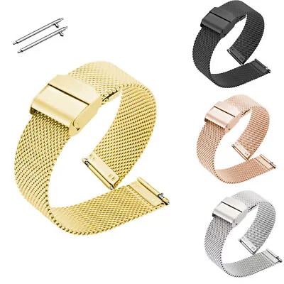 Quick Release Milanese Watch Strap Band Stainless Steel Mesh Bracelet Replace • $5.99