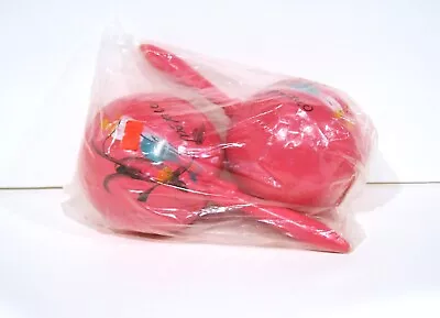 NEW Pair Of Hand-Painted Pink Maracas – Made In Mexico / Still Sealed In Bag • $17.50