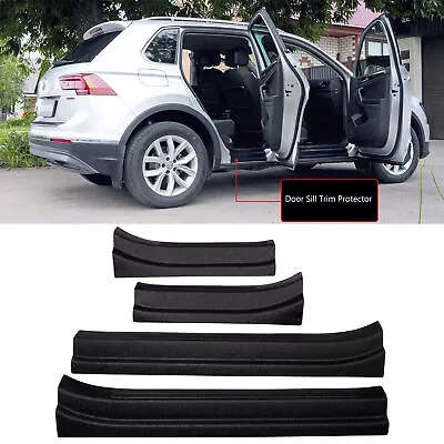 Door Sill Trim Step Protector Scuff Plate For Volkswagen Tiguan 2016-present • $96