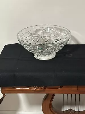 Shannon Lead Crystal 13  Centerpiece Punch/Fruit Bowl Slovenia RARE • $70