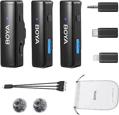 BOYALINK-A2 Wireless Lapel MicrophoneBOYA Dual Channel Wireless Microphone With • $164.90