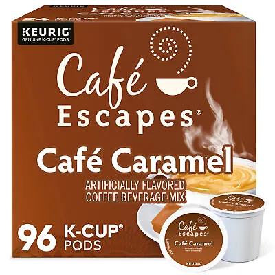 Cafe Escapes Cafe Caramel Keurig K-Cup Pod 96 Count • $39.99