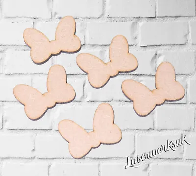 Wooden Minnie Mouse Bows Craft Shapes For Minnie Mouse Head Shapes - Ribbons • £24.95
