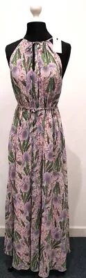 BNWT MANGO Ladies Floral Long Dress Size 12 CG ZZ5 • £7.99