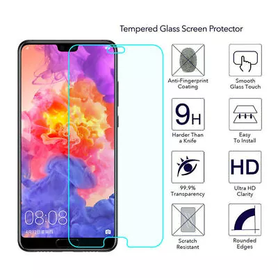 Tempered Glass Screen Protector For Huawei P10 P20 P20 Lite P20 Pro Mate 20 • £2.10