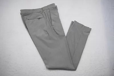 Bonobos Golf Pants Gray Slim Fit Nylon Stretch Flat Front Mens Size 35 X 32 • $29.99