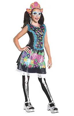 Rubie's Monster High Skelita Calaveras Child Large 12-14 Halloween Costume New • $29.97