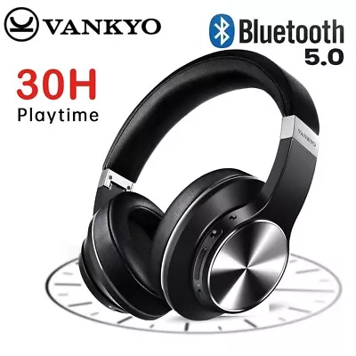 $17.59 • Buy Bluetooth Active Noise Cancelling Headset Wireless Over-Ear Headphones - BLACK