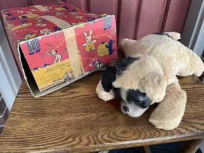 Vintage 1954 Gund Rubber Face Regal Boston Bull Stuffed Plush Dog Sleepy Eyes • $45