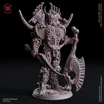 Death Bone Knight Fighter Warrior Miniature 28mm 32mm Dungeon Dragons D&D RPG • $11.99