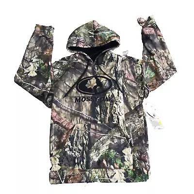 NWT Mossy Oak Men's Dark Green And Camo Hoodie Size M (38-40) • $34.97