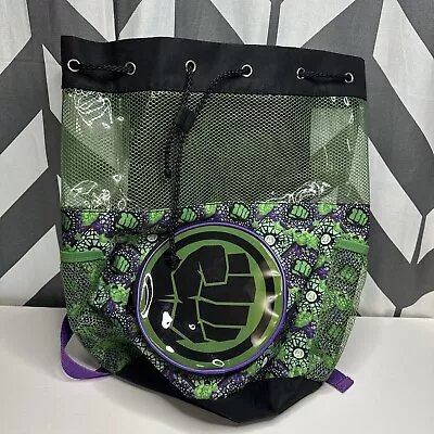 Incredible Hulk Avengers Swim Bag Backpack Exercise Duffel Character.com • $34.90