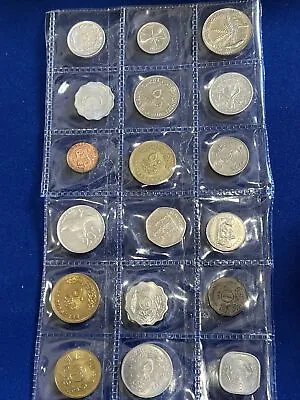 Lot Of 18 Coins Arab Countries Egypt Iraqsaudi Uae And More Unc Mostly • $20