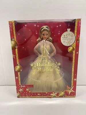 ❄️2023 HOLIDAY BARBIE 35th Anniversary -Light Brown Hair NEW ❄️ • $29.88