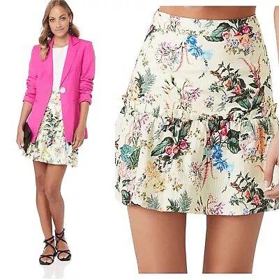 Tigerlily Kalani Floral Mini Skirts Size 8 Near New Rrp $149 Summer Work Casual • $19