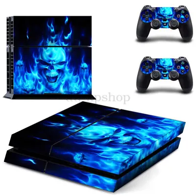 $18.95 • Buy HOT AU Skull Sticker Cover Wrap Skin Decal For PS4   4 Console Controller