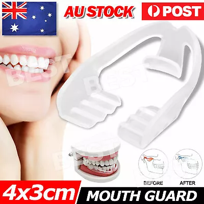 Mouth Guard Teeth Grinding Mouthguard Night Bruxism Clenching Sleeping Dental AU • $6.95