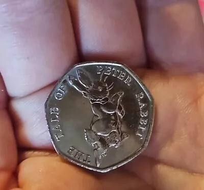 Quick Sale 2017 50P COIN TALE OF PETER RABBIT  RARE FIFTY PENCE BEATRIX POTTER  • £650