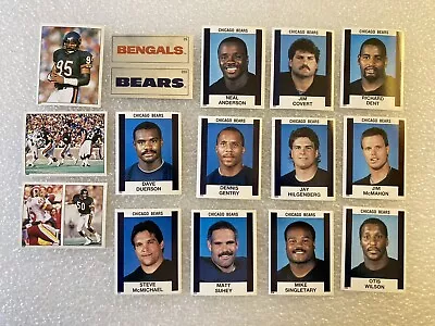 Panini Sticker NFL Football 1988 Chicago Bears Hilgenberg - Singletary - Dent • $5