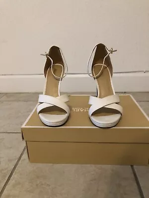 Michael Kors Wonderful Optic White Heels Size 9 • $28