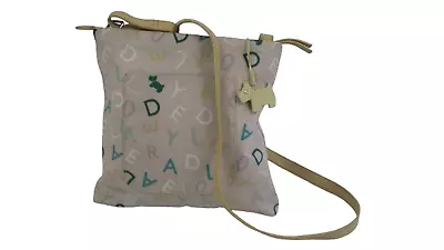 Pre-loved RADLEY Logo Letters Small Size Crossbody Light Grey/Green Bag Fashion • £4.99