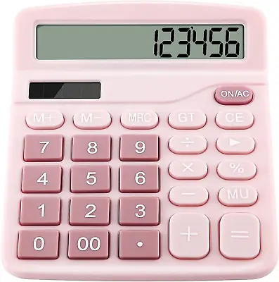 £9.15 • Buy Calculators, 12 Digit Desk Calculator With Large Display And Big Button, Solar