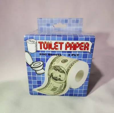 100 Dollar Bills Money Novelty 1 Roll Toilet Paper 200 Sheets 3 Ply NWT • $8.87
